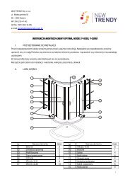 Instrukcja montażu kabiny półokrągłej New Trendy OPTIMA K-0056 ...