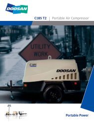 C185 T2 | Portable Air Compressor Portable Power - Doosan ...