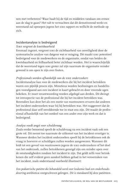 Rapport PatiÃ«ntveiligheid, de rol van de bestuurder - Veilige zorg ...