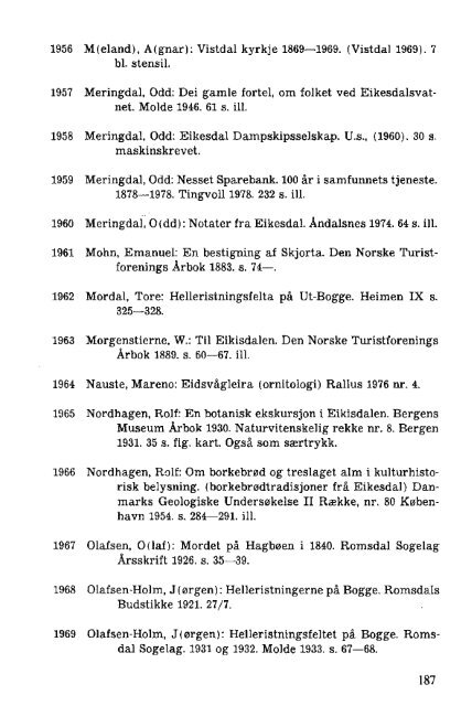 Ola Gjendem: Romsdal svart på kvitt - En ... - Romsdal Sogelag