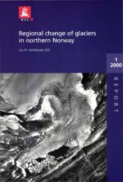 Regional change of glaeiers in northern Norway