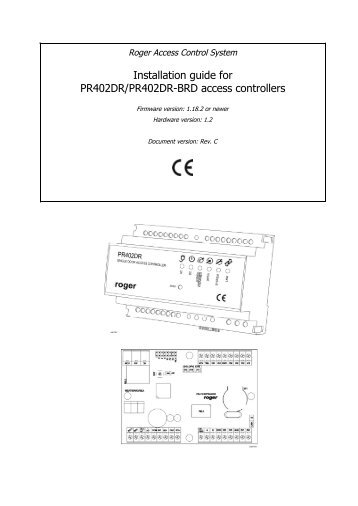 PR402DR Installation Guide Rev.C - Roger