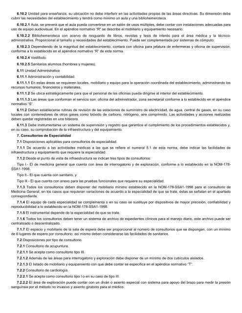 NORMA Oficial Mexicana NOM-197-SSA1-2000, Que establece los ...