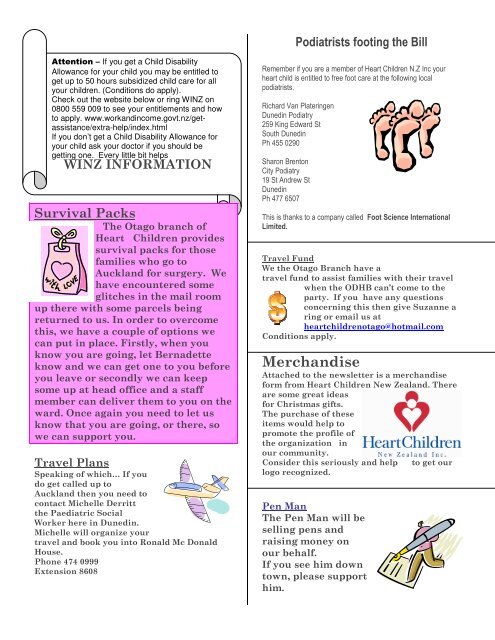 Otago Branch Newsletter