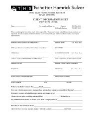 CLIENT INFORMATION SHEET