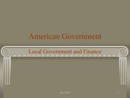 Local Gov_t and Finance