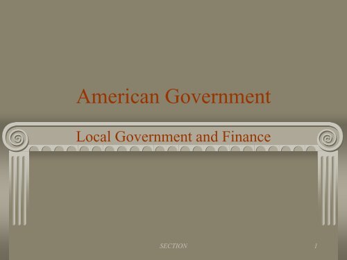 Local Gov_t and Finance