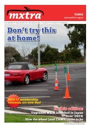 July - Mazda MX-5 Club of Victoria & Tasmania