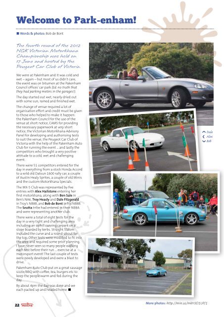 July - Mazda MX-5 Club of Victoria & Tasmania