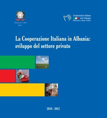 La Cooperazione Italiana in Albania: sviluppo del settore privato