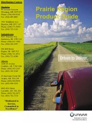 Prairie Region Product Guide - Univar Canada