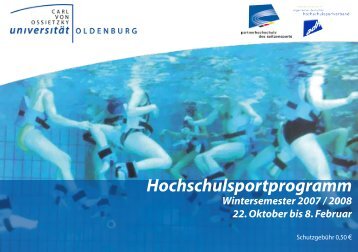 Hochschulsportprogramm - Hochschulsport - UniversitÃ¤t Oldenburg