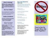 Bullying Brochure - Kentucky Center for School Safety