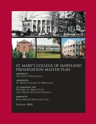 St. Mary's College of Maryland Preservation Master Plan