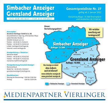 Simbacher Anzeiger Grenzland Anzeiger