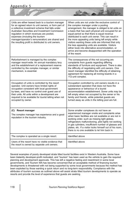 Tourism Planning Taskforce Report - Western Australian Planning ...