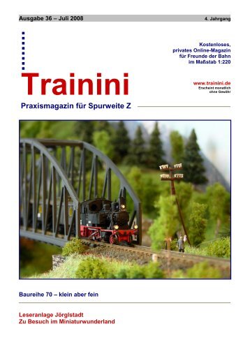 Praxismagazin fÃ¼r Spurweite Z - Matijsse Downloads Trainini und ...