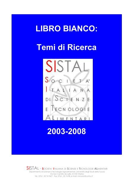 Fac-simile Scheda Linee di Ricerca - Federalimentare