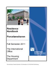 Residence Handbook Porcelænshaven - Copenhagen Business ...