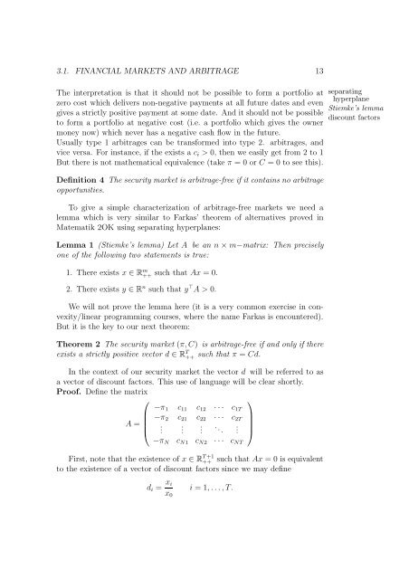Lecture Notes for Finance 1 (and More).