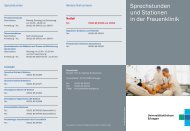 Infoflyer - Frauenklinik