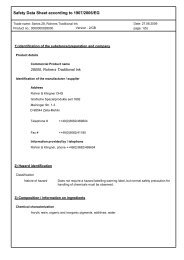 Safety Data Sheet according to 1907/2006/EG - Mondo Artista