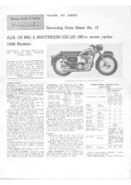 Servicing Data Sheet No. 13 - AJS and Matchless Archives