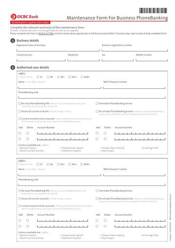 maintenance digital form banking card OCBC Bank credit form maintenance business ocbc maintenance digital form banking card OCBC Bank credit form maintenance business ocbc