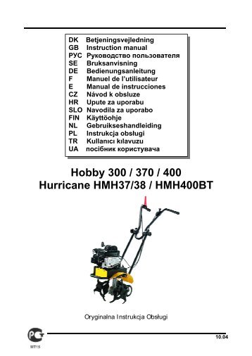 Hobby 300 / 370 / 400 Hurricane HMH37/38 / HMH400BT - Texas