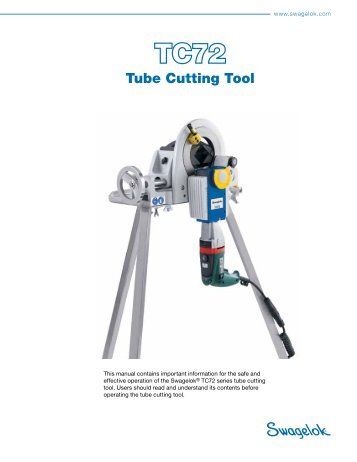 TC72 Tube Cutting Tool (MS-13-216;rev_0;en-US) - Swagelok