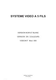 SYSTEME VIDEO A 5 FILS - Urmet