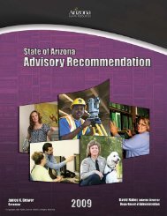 2009 Salary Recommendation - Arizona Human Resources
