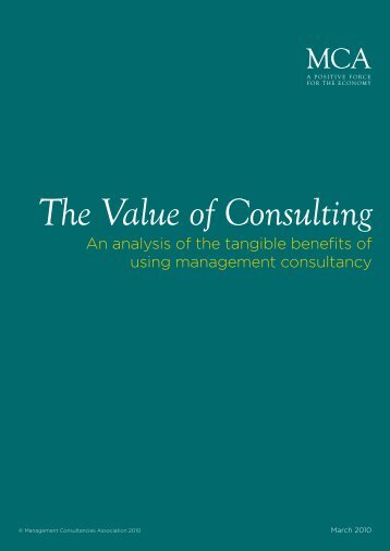 The Value of Consulting