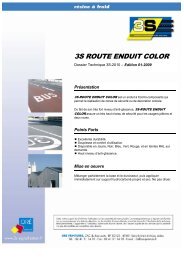 3s route enduit color - 3S signalisation produits de marquage routier