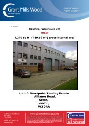 Unit 2, Westpoint Trading Estate, Alliance Road ... - Grant Mills Wood