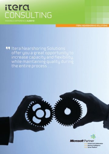 Itera Nearshoring Solutions offer you a great ... - Itera Consulting