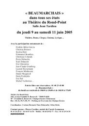 Â« BEAUMARCHAIS Â» dans tous ses Ã©tats au ThÃ©Ã¢tre du Rond-Point ...