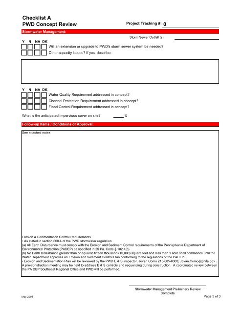 Checklist