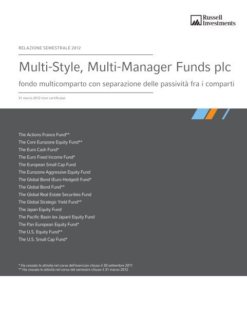 Multi-Style, Multi-Manager Funds plc - Russell Investments