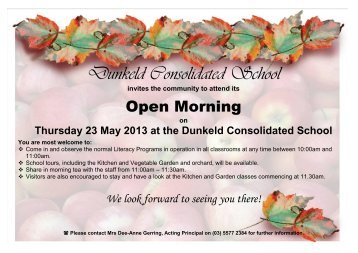 Issue 8 16 May 2013 Dunkeld Consolidated School and Community ...