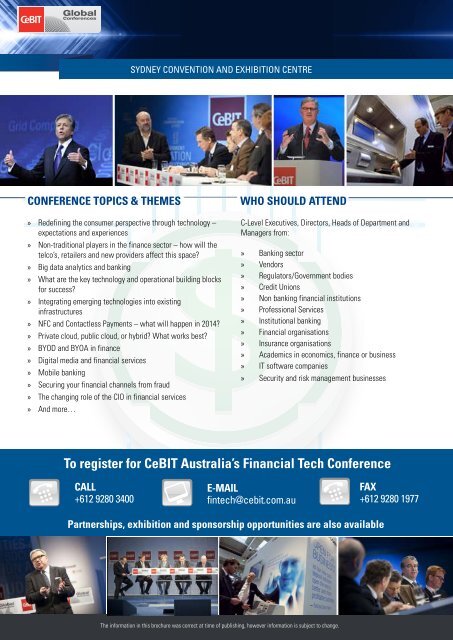 Financial Tech - CeBIT Australia