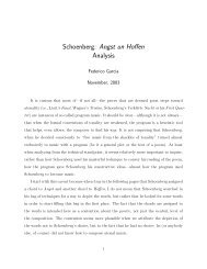 Schoenberg: Angst un Hoffen Analysis - Federico Garcia