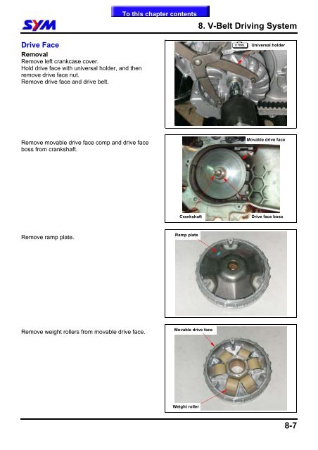 Sym GTS servicemanual - Scootergrisen