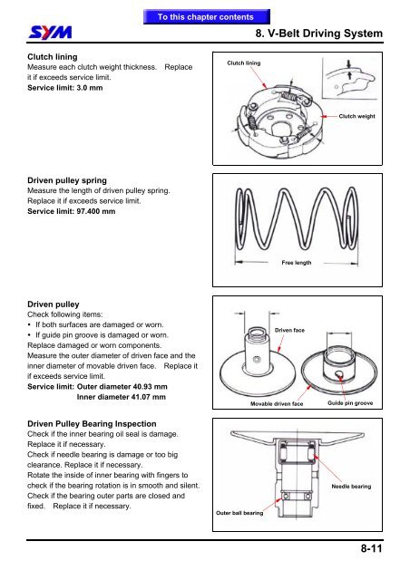 Sym GTS servicemanual - Scootergrisen