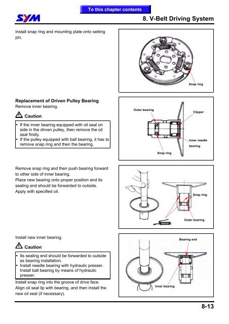 Sym GTS servicemanual - Scootergrisen