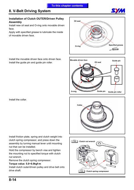 Sym GTS servicemanual - Scootergrisen