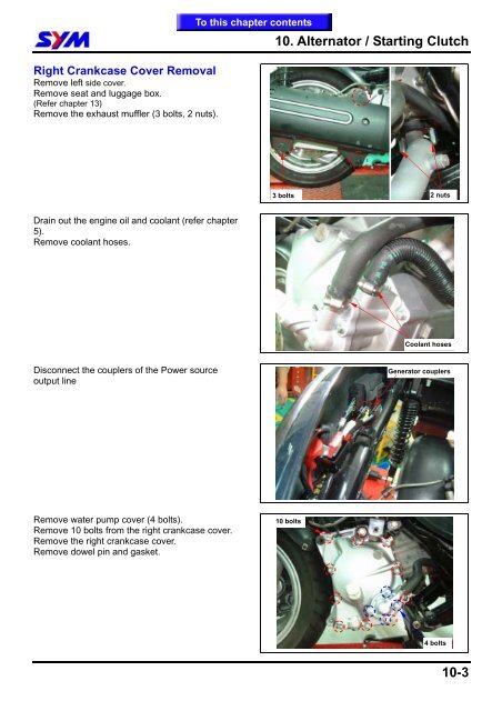 Sym GTS servicemanual - Scootergrisen