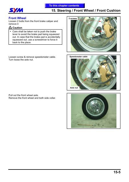 Sym GTS servicemanual - Scootergrisen