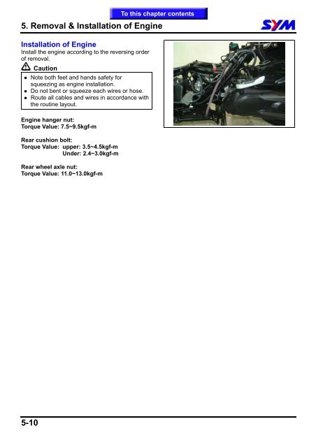 Sym GTS servicemanual - Scootergrisen