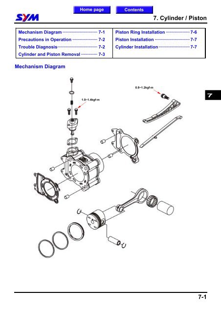 Sym GTS servicemanual - Scootergrisen